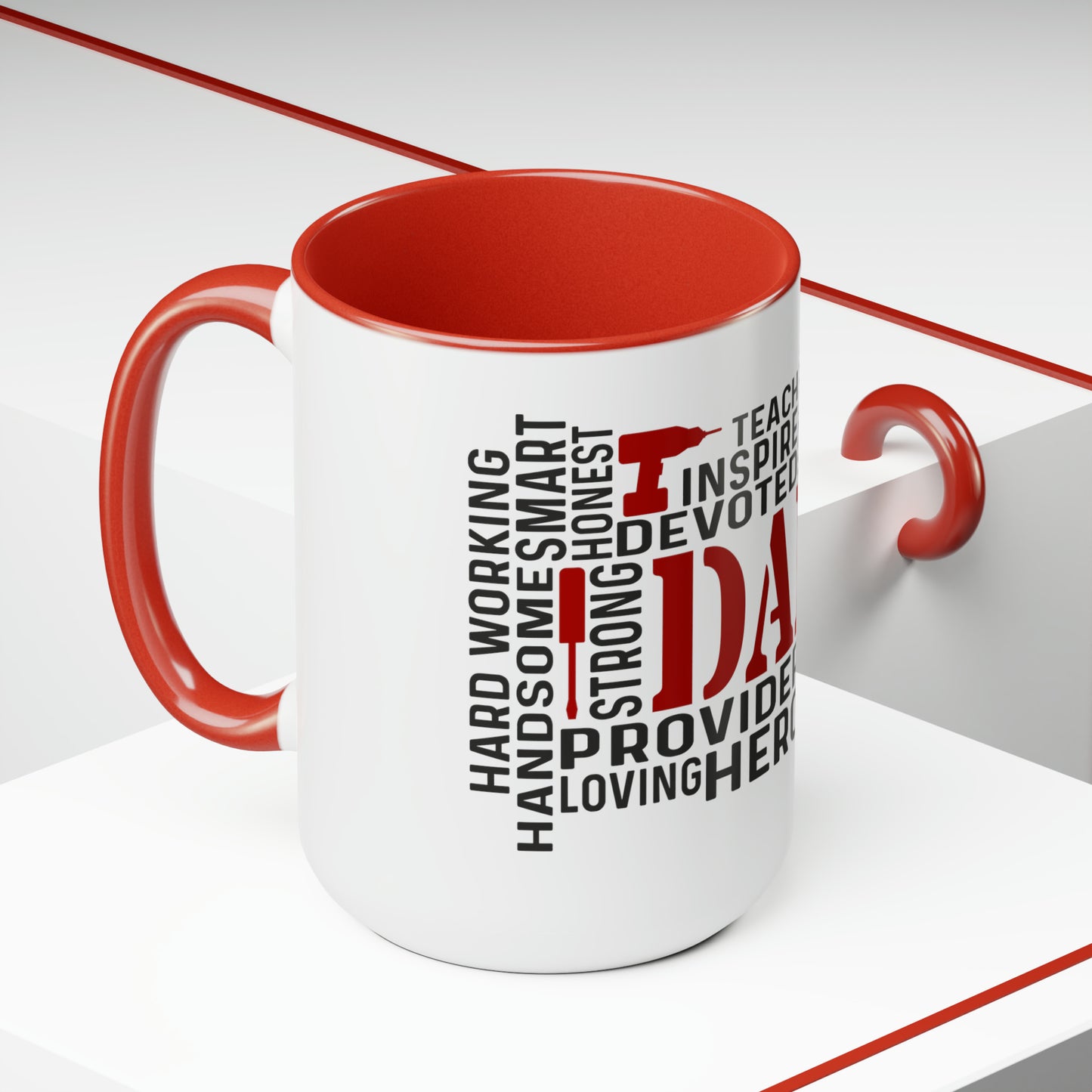 Two-Tone Coffee Mugs, 15oz