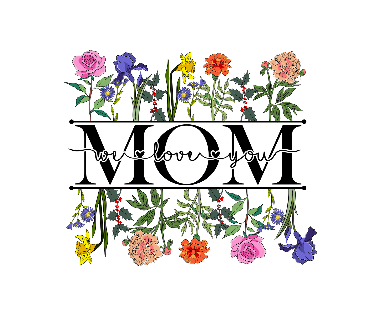 Mom/Mama/ Mimi/ GiGi Tshirt