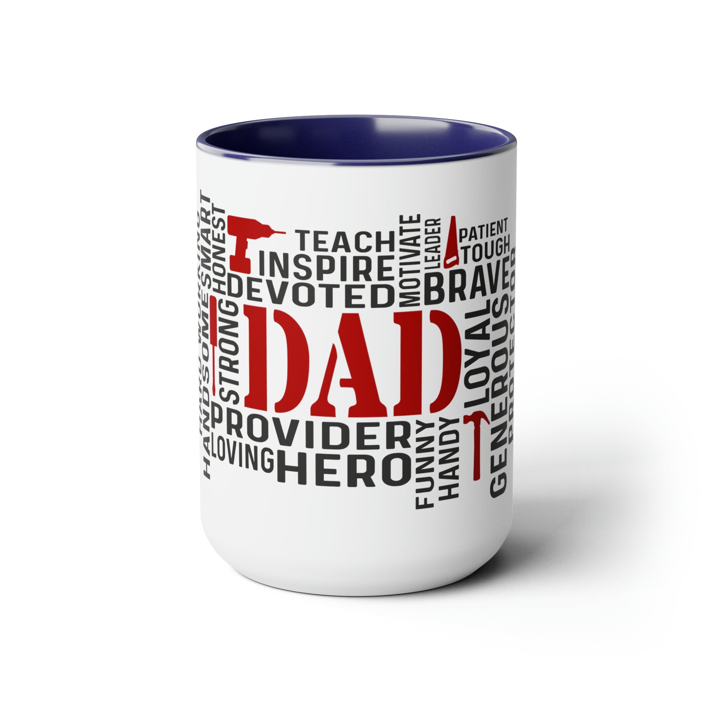 Two-Tone Coffee Mugs, 15oz