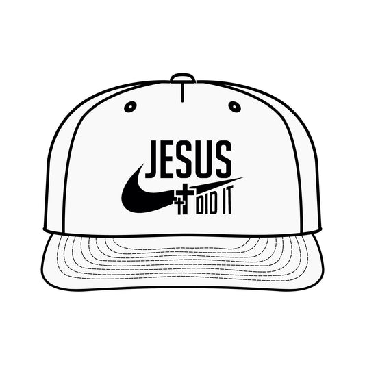 Jesus Did It Surf Cap - Faith-Inspired Snapback Hat