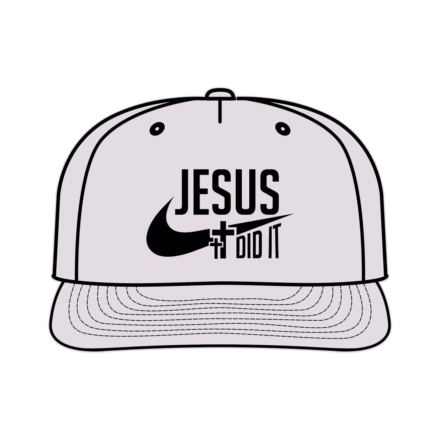 Jesus Did It Surf Cap - Faith-Inspired Snapback Hat