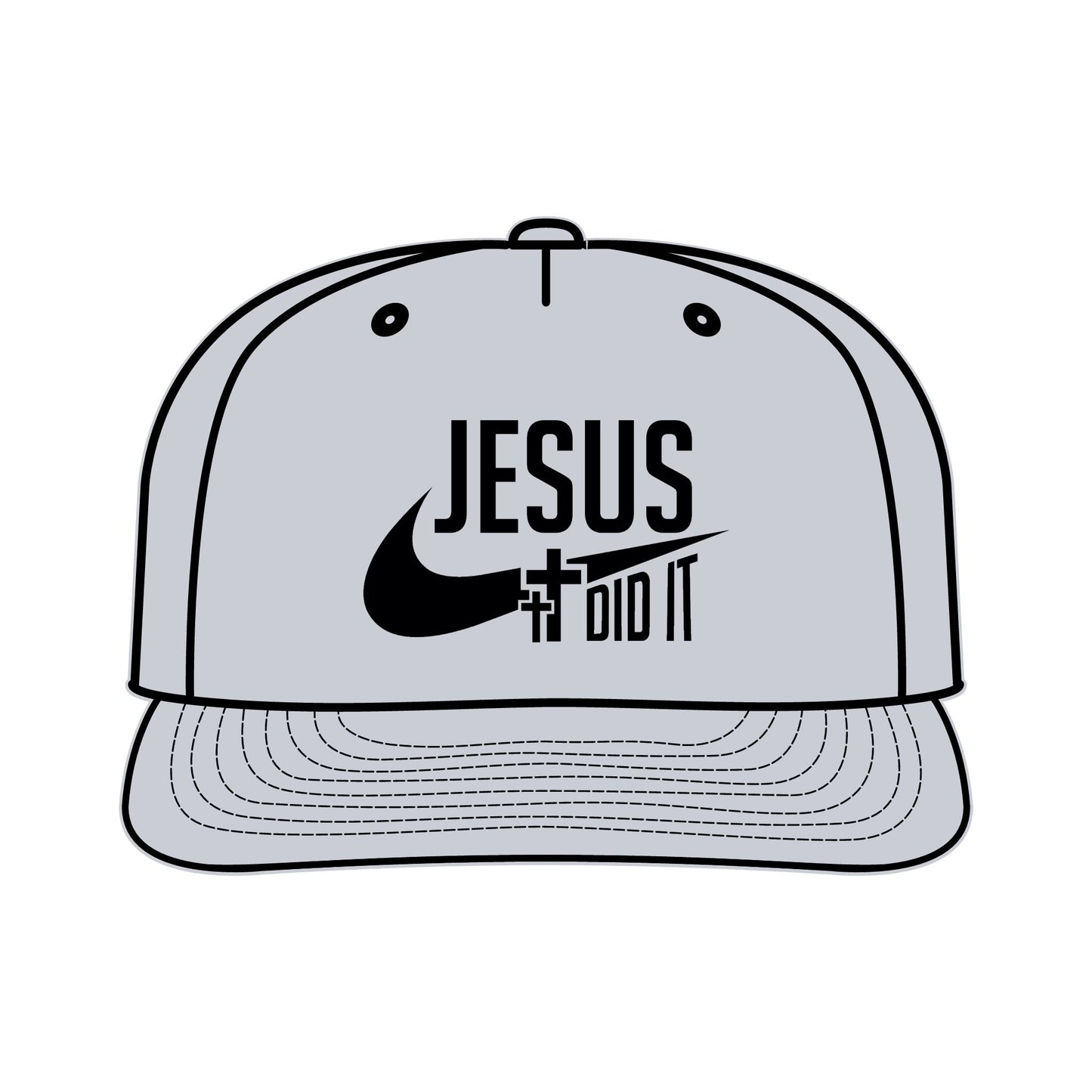 Jesus Did It Surf Cap - Faith-Inspired Snapback Hat