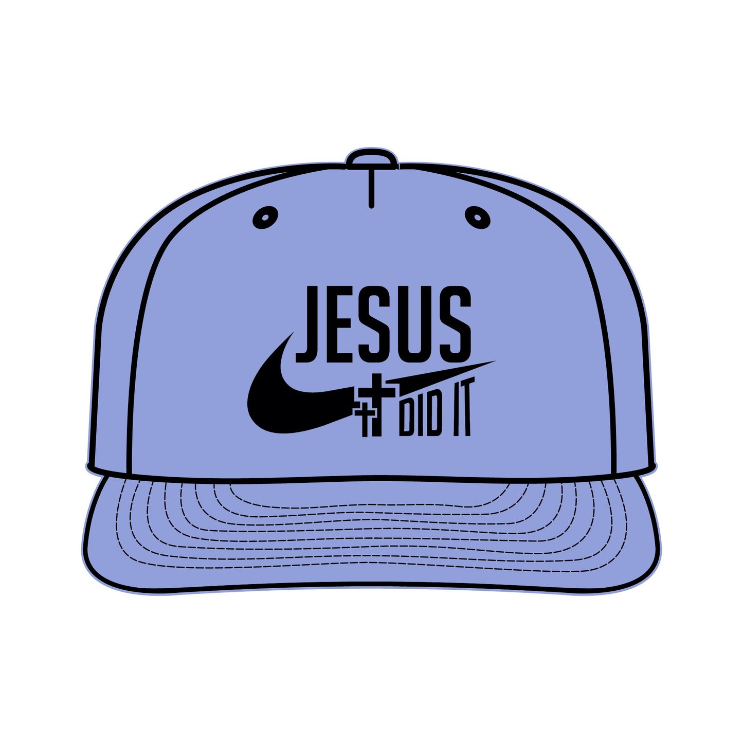 Jesus Did It Surf Cap - Faith-Inspired Snapback Hat