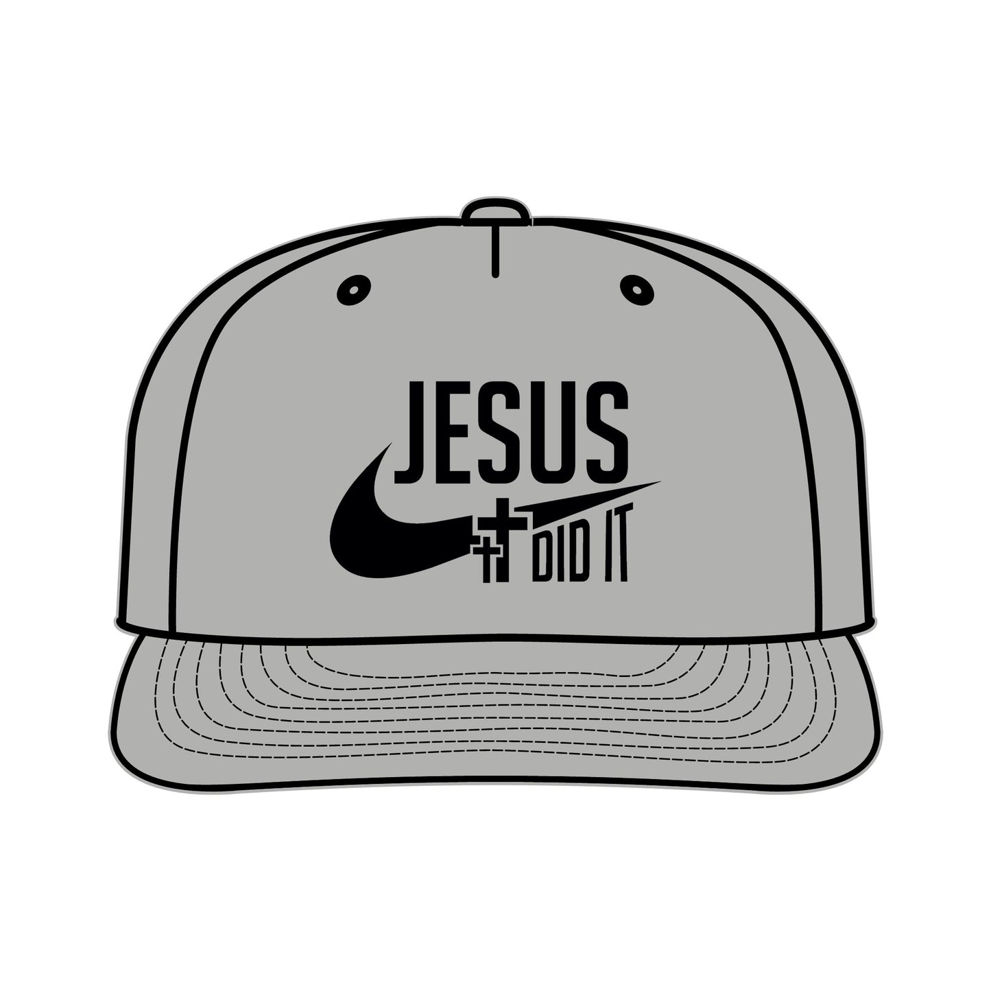 Jesus Did It Surf Cap - Faith-Inspired Snapback Hat