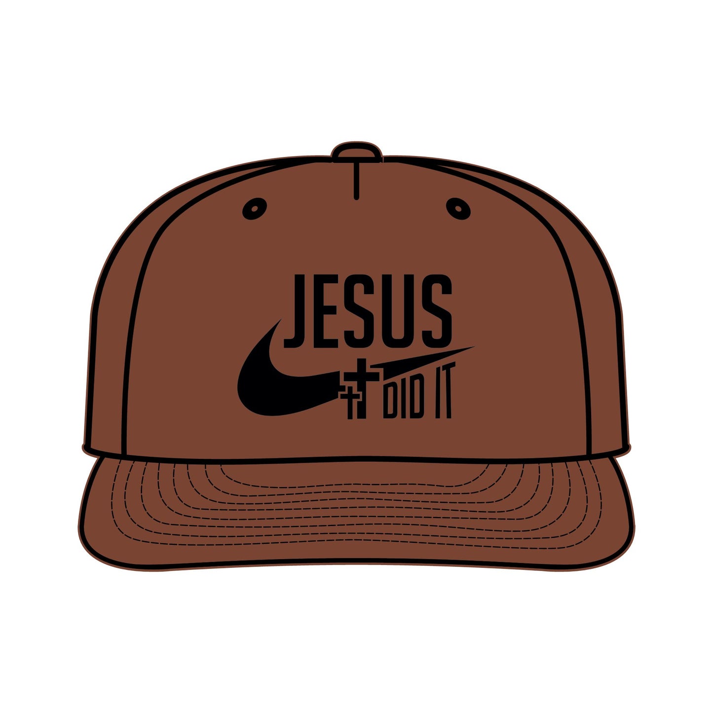 Jesus Did It Surf Cap - Faith-Inspired Snapback Hat
