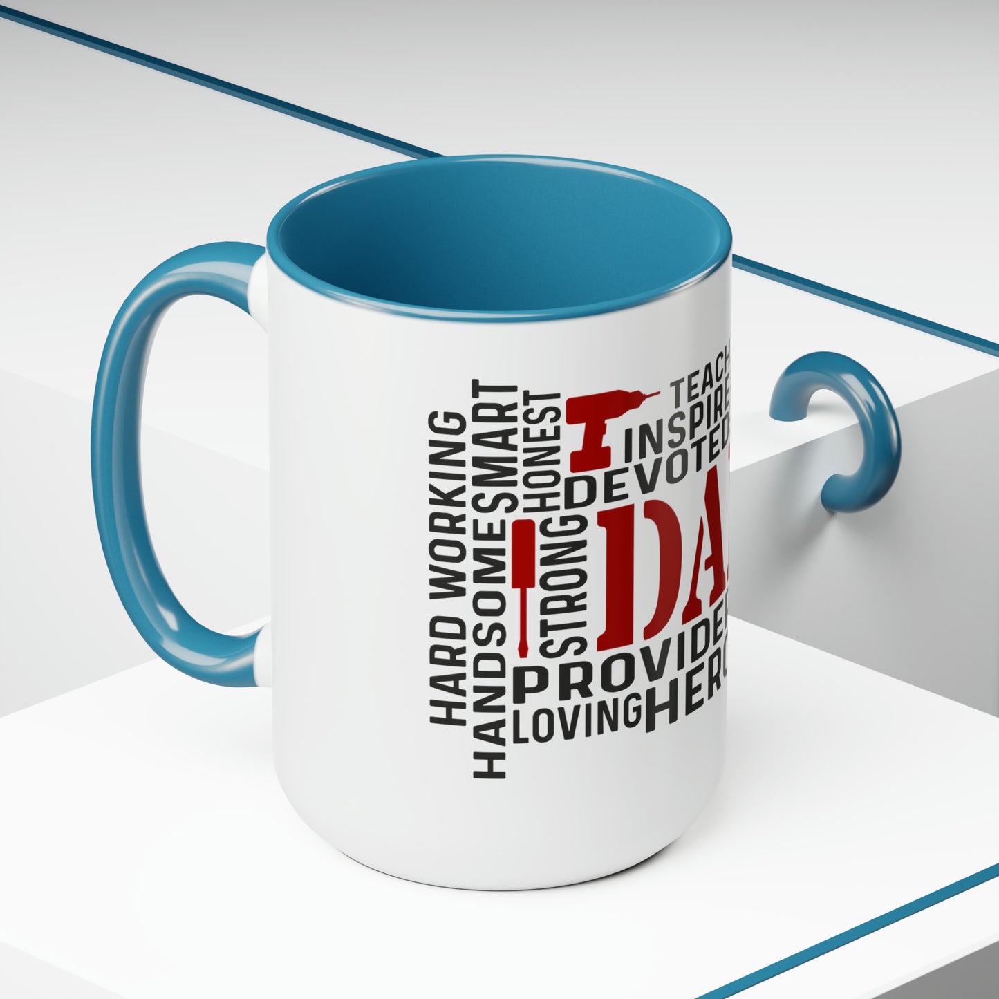 Two-Tone Coffee Mugs, 15oz
