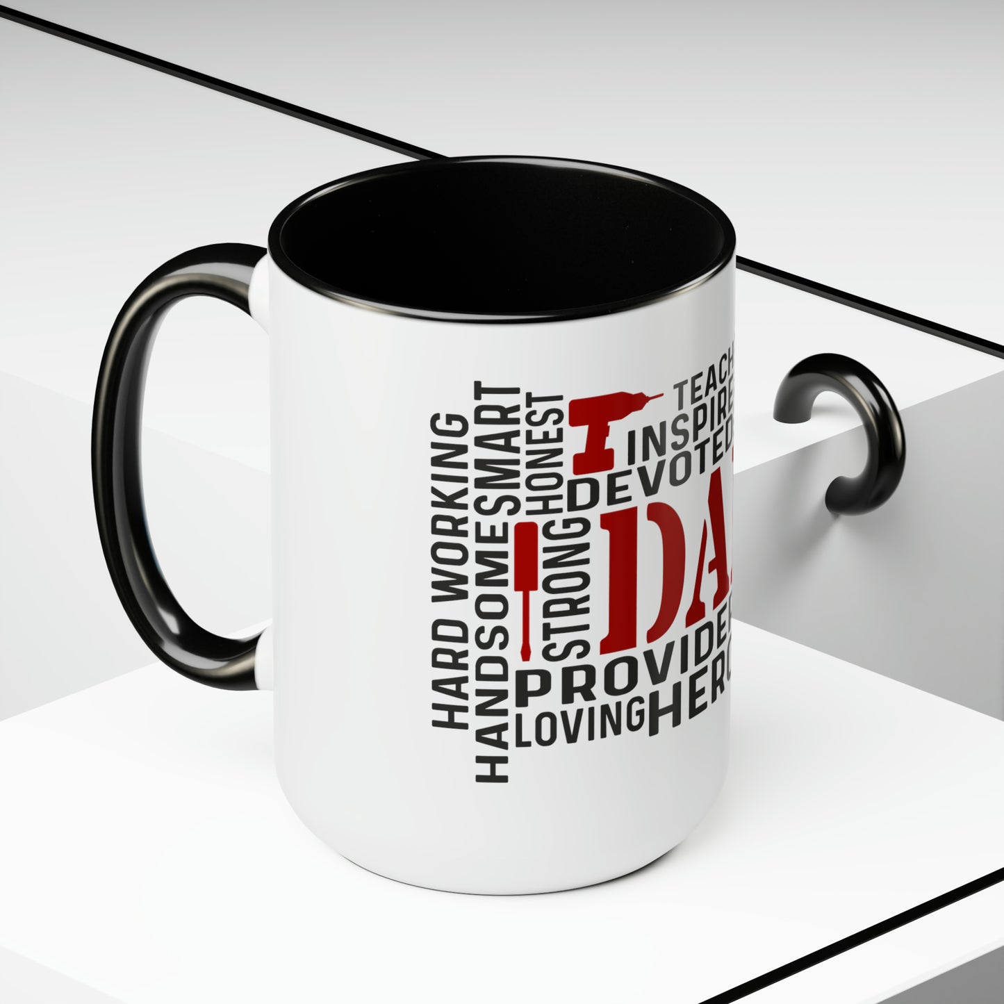 Two-Tone Coffee Mugs, 15oz