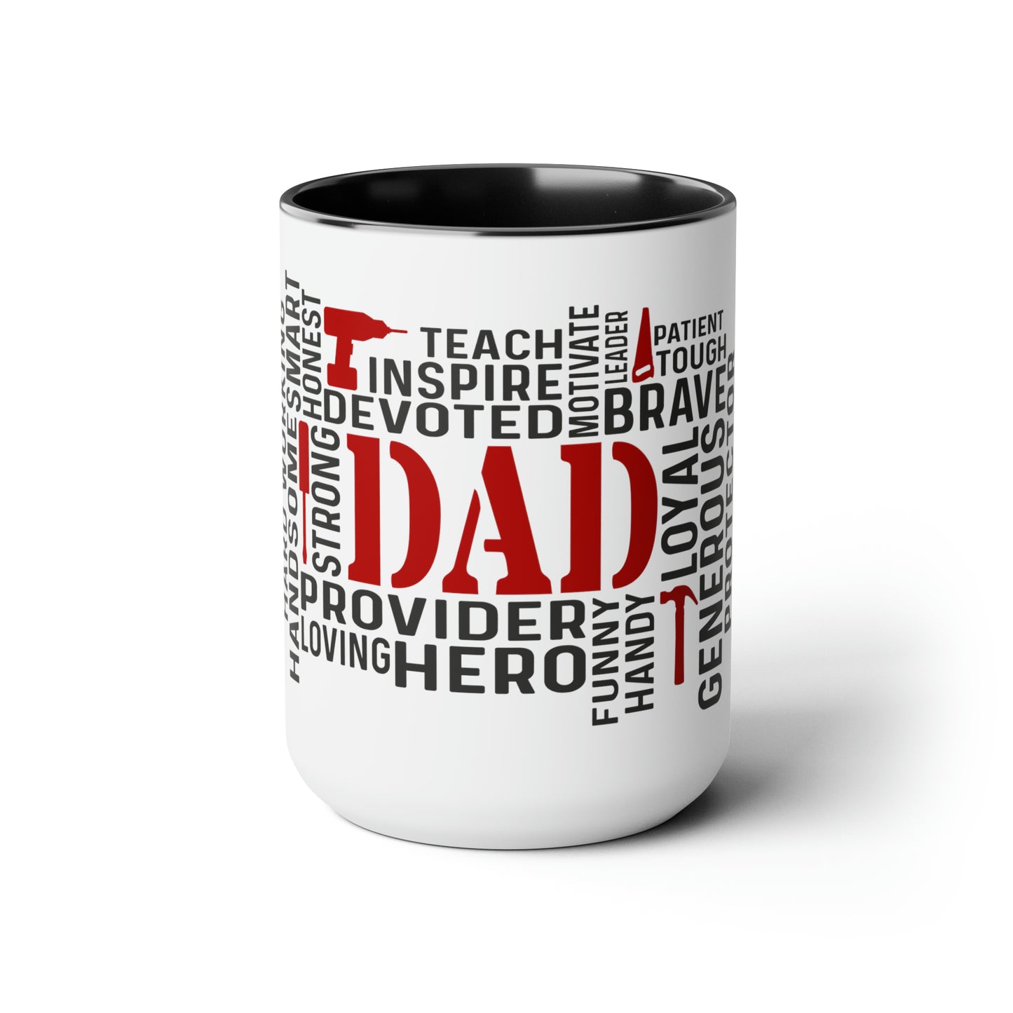 Two-Tone Coffee Mugs, 15oz